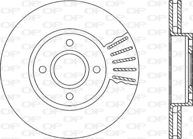 2x OPEN PARTS Bremsscheibe COATED