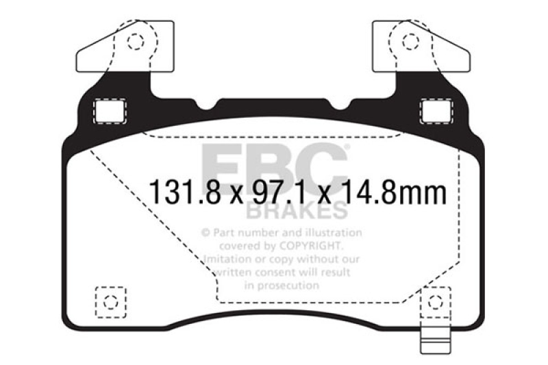 EBC Brakes Bremsbelagsatz, Scheibenbremse