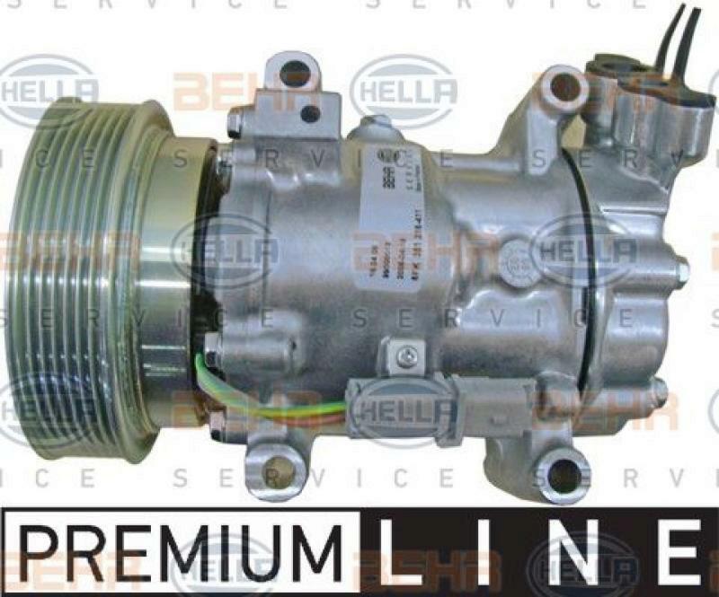 HELLA Compressor, air conditioning BEHR HELLA SERVICE *** PREMIUM LINE ***
