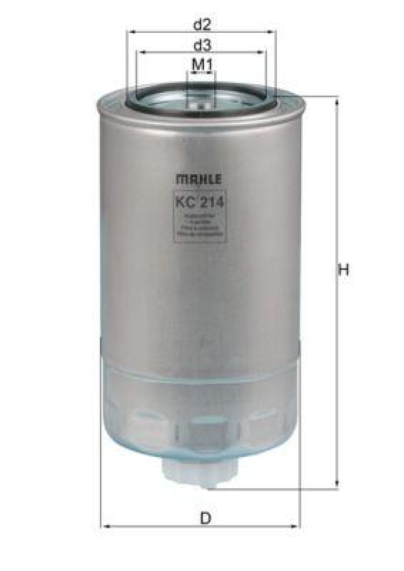MAHLE Fuel filter