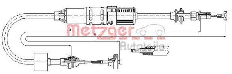 METZGER Cable Pull, clutch control