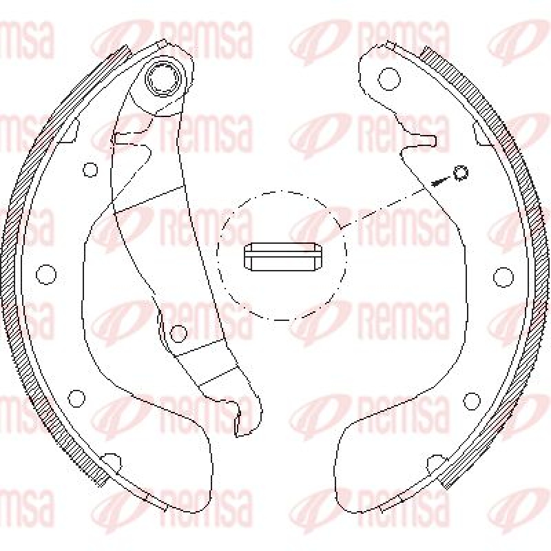 REMSA Brake Shoe Set