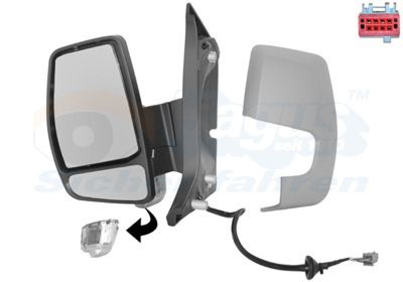 VAN WEZEL Outside Mirror HAGUS