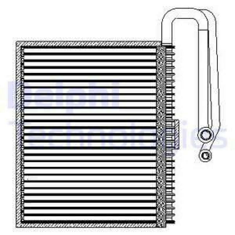 DELPHI Evaporator, air conditioning
