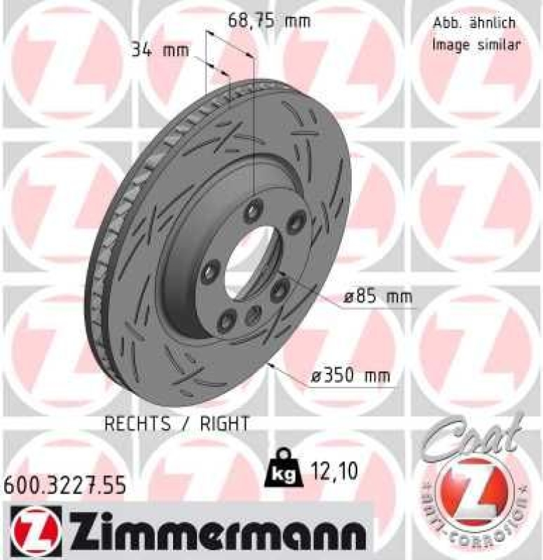 ZIMMERMANN Bremsscheibe BLACK Z