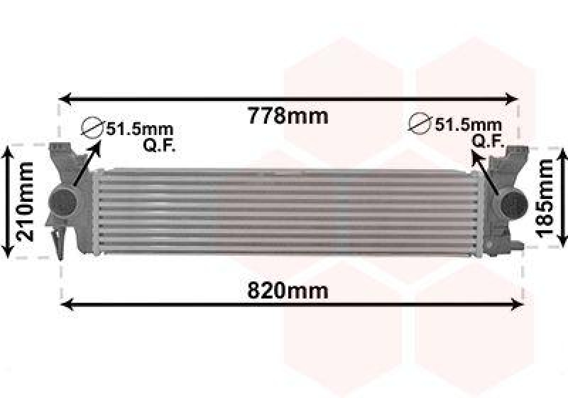 VAN WEZEL Intercooler, charger