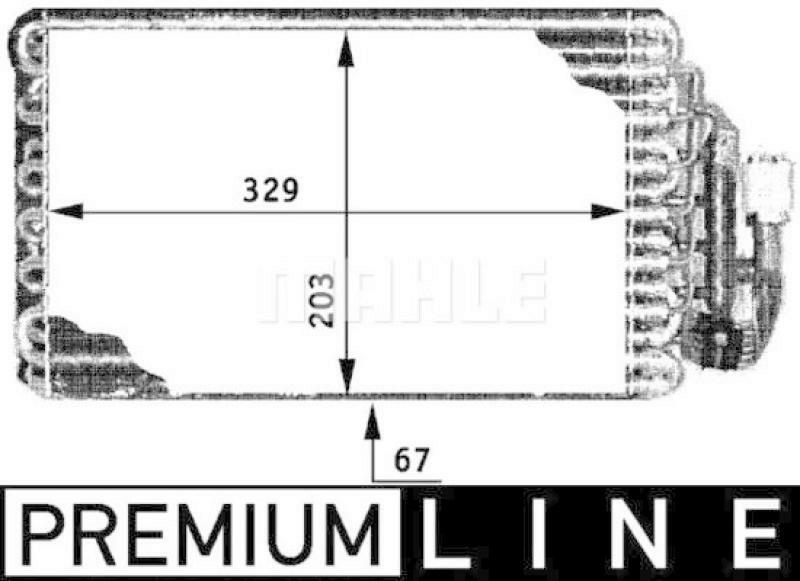 MAHLE Evaporator, air conditioning PREMIUM LINE