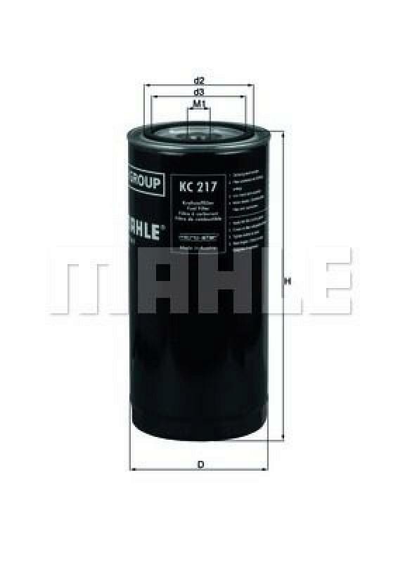 MAHLE ORIGINAL Fuel filter