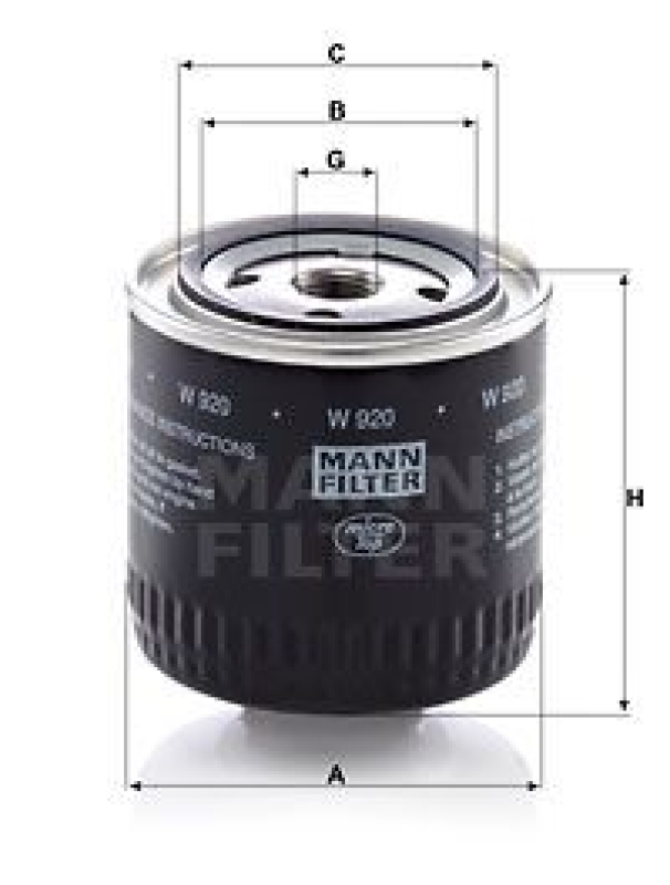 MANN-FILTER Filter, operating hydraulics