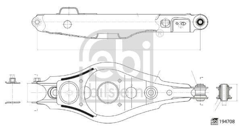 FEBI BILSTEIN Querlenker Lenker Radaufh&auml;ngung 194708