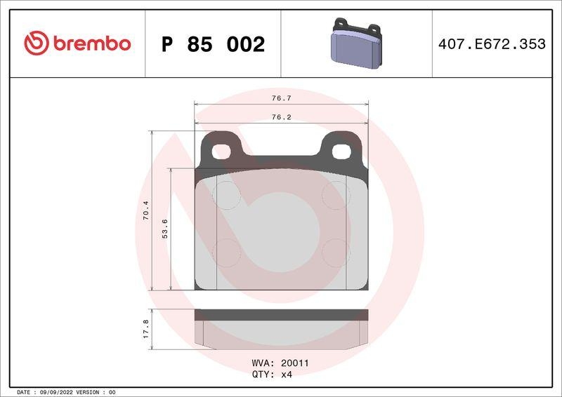 BREMBO BREMSSCHEIBEN + BREMBO BREMSBEL&Auml;GE