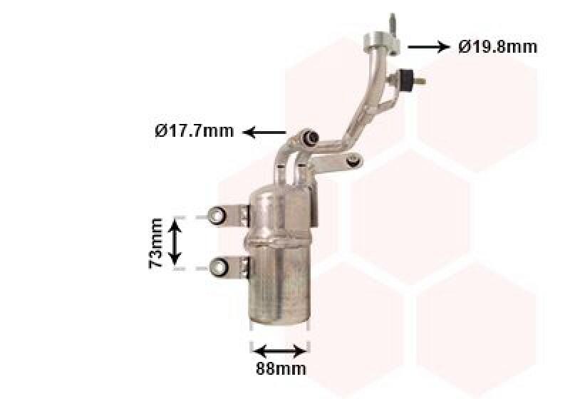 VAN WEZEL Trockner, Klimaanlage 1800D466