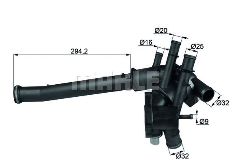 MAHLE Thermostat, coolant BEHR