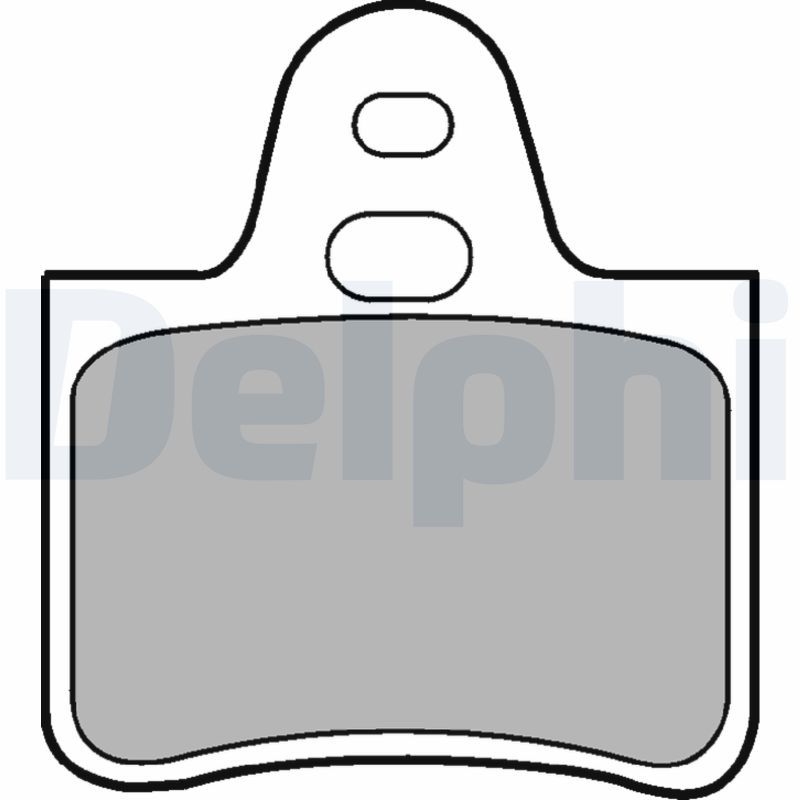DELPHI Brake Pad Set, disc brake
