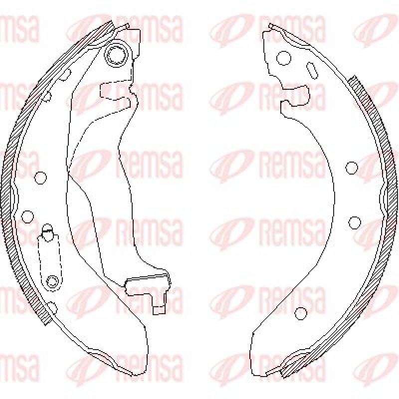 REMSA Brake Shoe Set