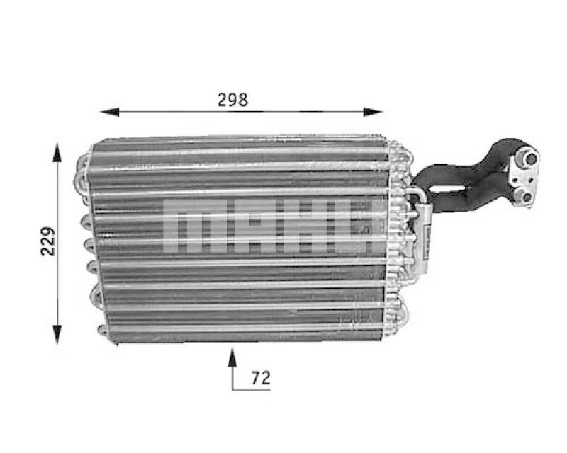 MAHLE Evaporator, air conditioning BEHR