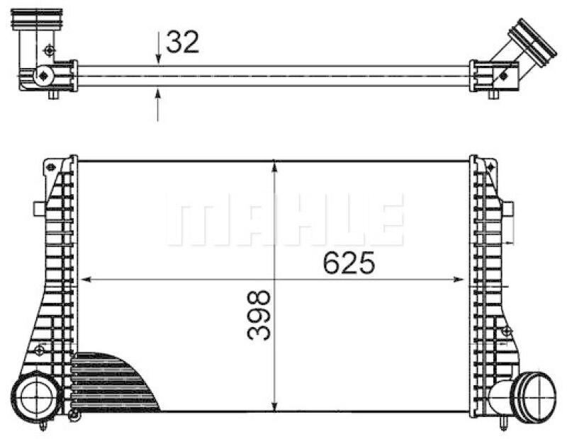 MAHLE Ladeluftkühler BEHR CI 482 000S