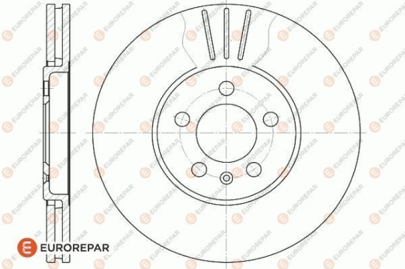 2x EUROREPAR Bremsscheibe