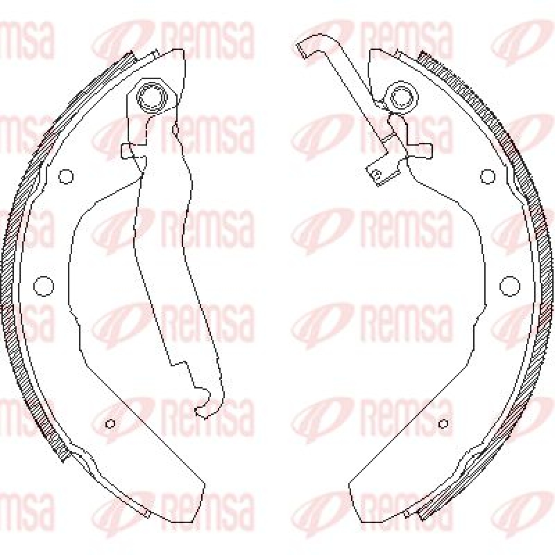 REMSA Brake Shoe Set