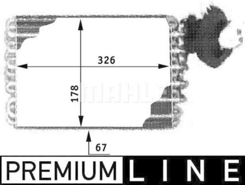 MAHLE Evaporator, air conditioning PREMIUM LINE