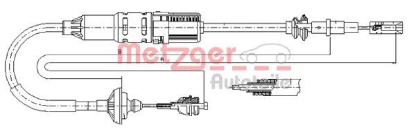 METZGER Cable Pull, clutch control