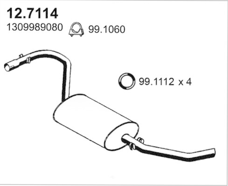 ASSO Rear Muffler