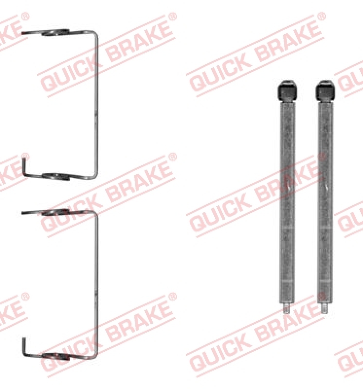 QUICK BRAKE Zubehörsatz, Scheibenbremsbelag