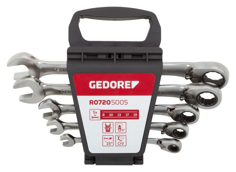GEDORE Ratschen-Ringgabelschlüsselsatz