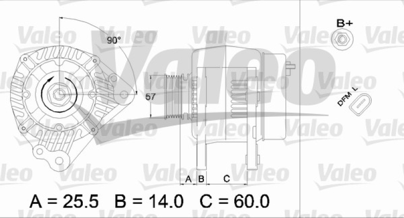 VALEO Generator VALEO RE-GEN REMANUFACTURED