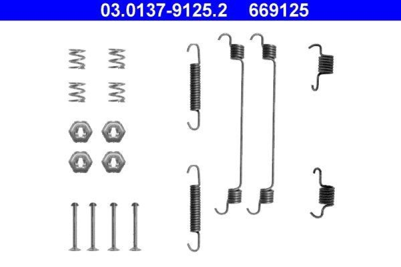 ATE Accessory Kit, brake shoes