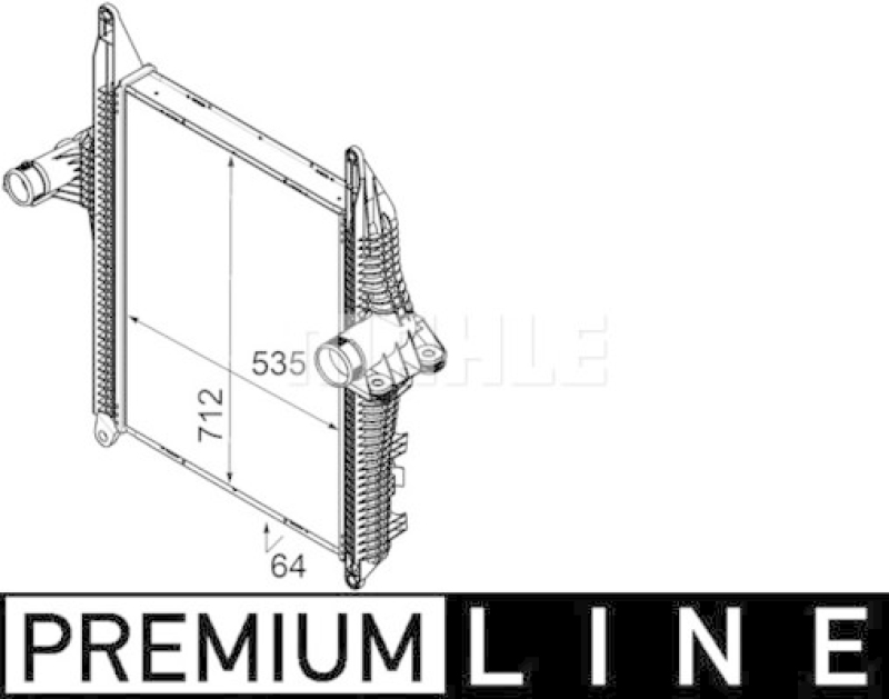 MAHLE Charge Air Cooler BEHR *** PREMIUM LINE ***