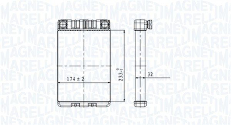 MAGNETI MARELLI Heat Exchanger, interior heating