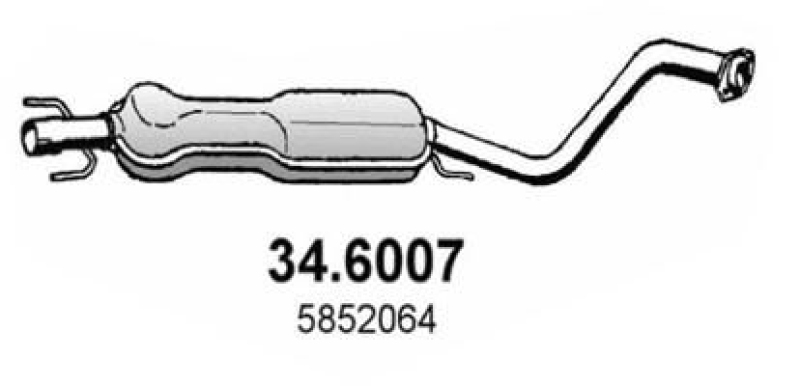 ASSO Mittelschalldämpfer