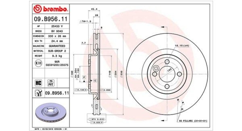 2x MAGNETI MARELLI Bremsscheibe