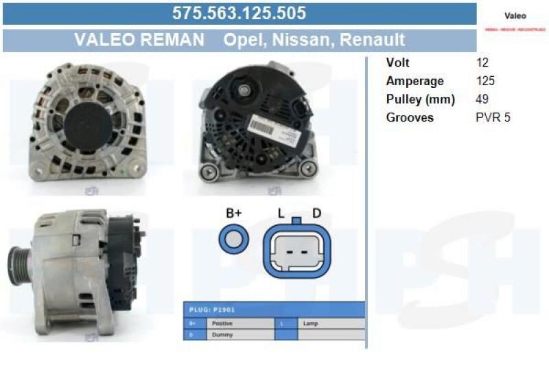 BV PSH Generator Valeo Reman