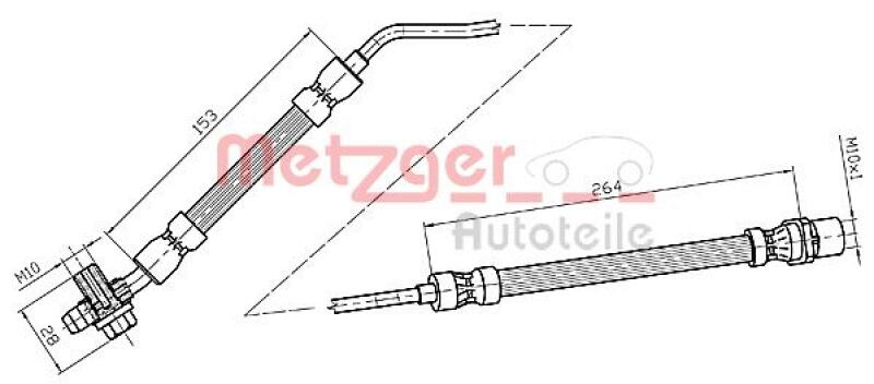 METZGER Bremsschlauch