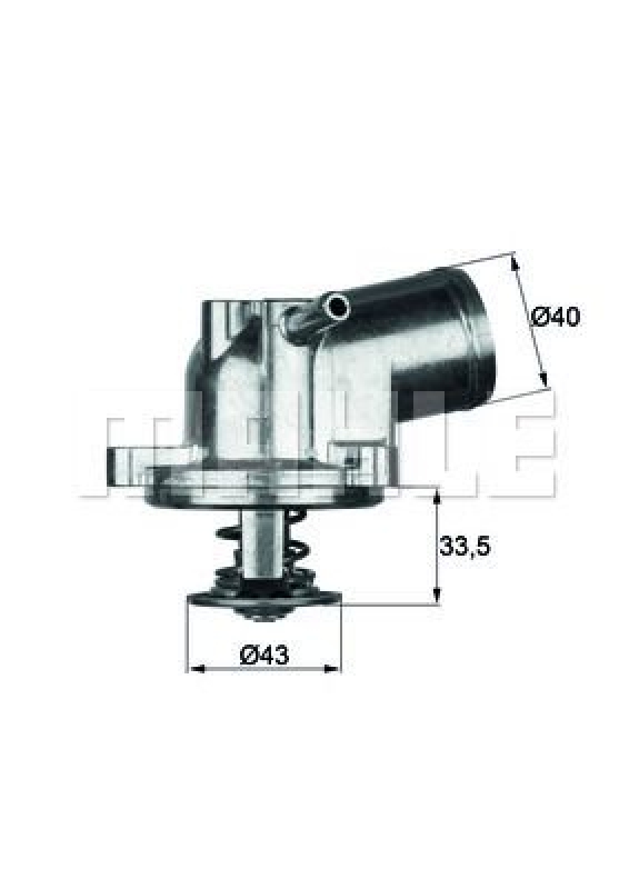 MAHLE Thermostat für Kühlmittel / Kühlerthermostat BEHR