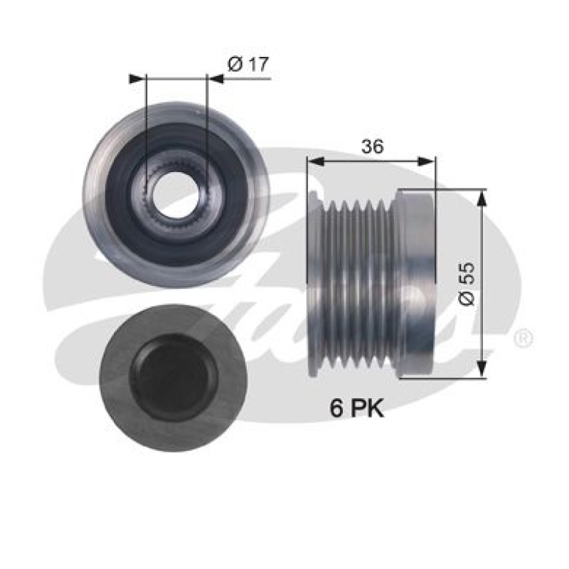 GATES Alternator Freewheel Clutch DriveAlign®