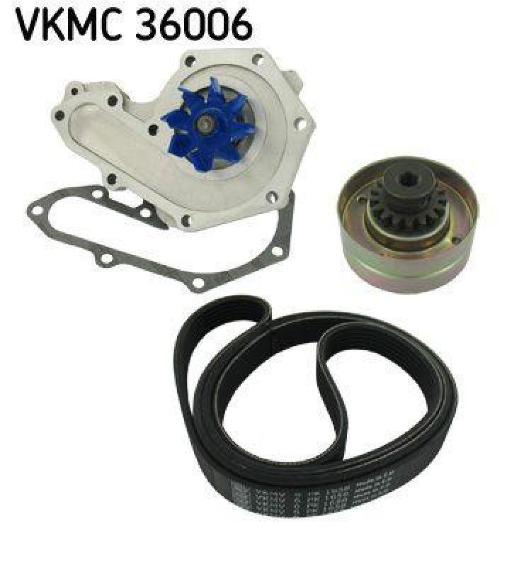 SKF Wasserpumpe + Keilrippenriemensatz