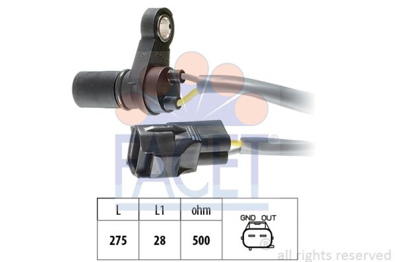 FACET Drehzahlsensor, Automatikgetriebe Made in Italy - OE Equivalent