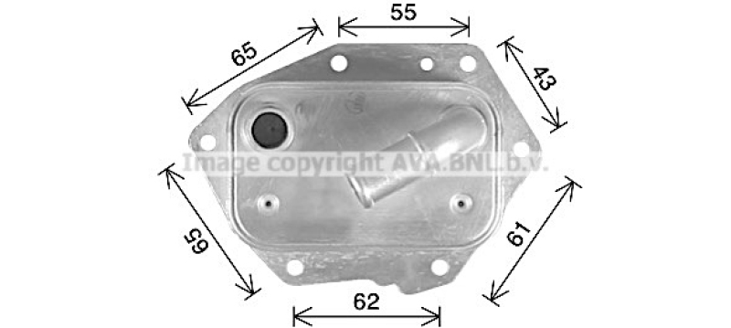 AVA QUALITY COOLING Ölkühler, Motoröl