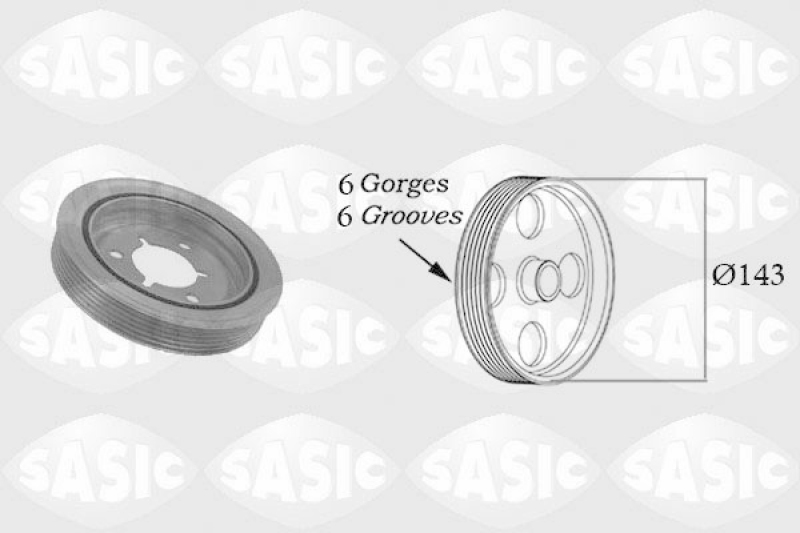 SASIC Belt Pulley, crankshaft