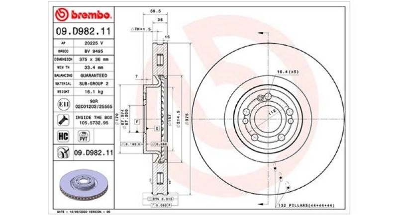 2x MAGNETI MARELLI Bremsscheibe