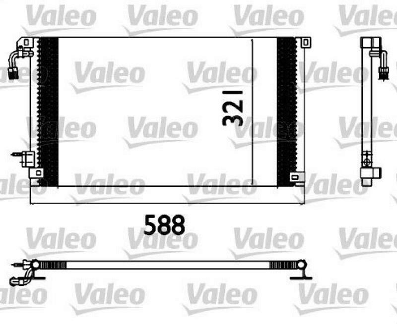 VALEO Condenser, air conditioning