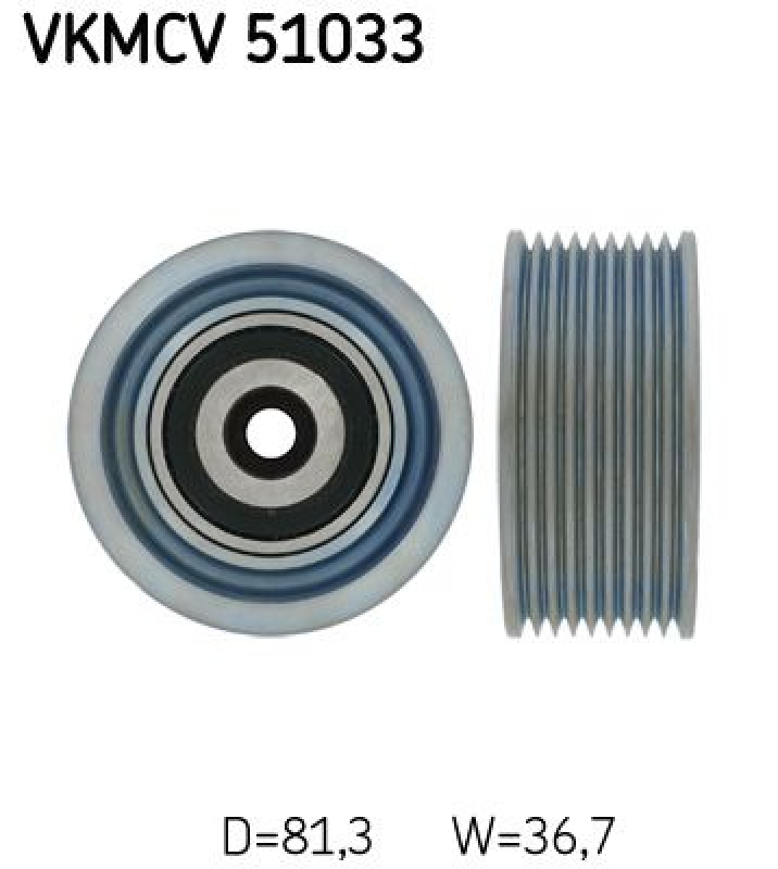 SKF Umlenk-/Führungsrolle, Keilrippenriemen