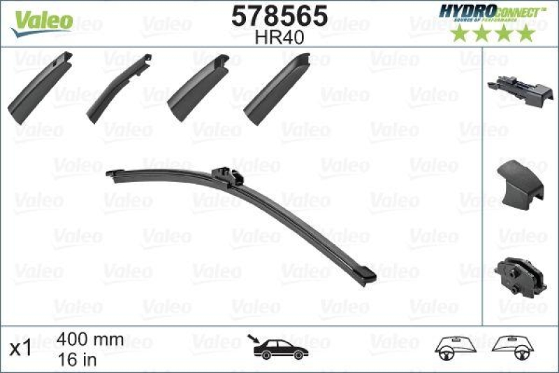 VALEO Wiper Blade HYDROCONNECT