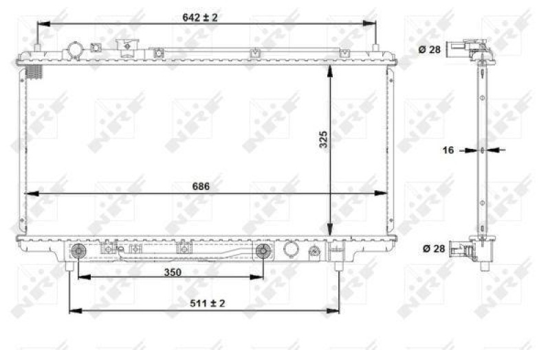 NRF Kühler, Motorkühlung EASY FIT