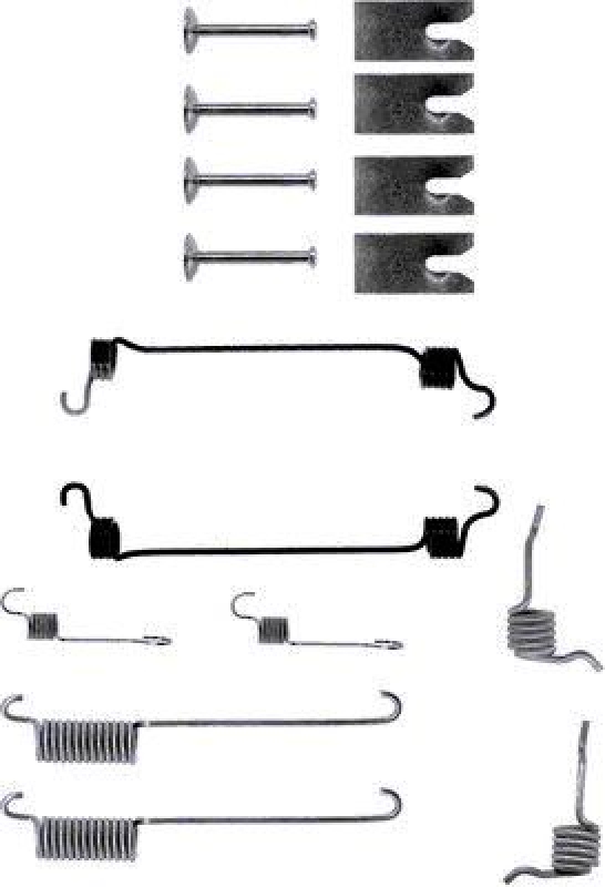 TEXTAR Zubeh&ouml;rsatz Bremsbacken Trommelbremse Montagesatz 97010200