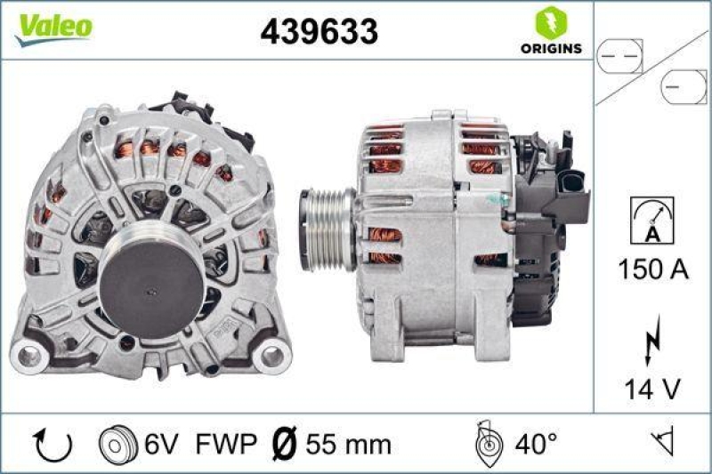 VALEO Generator VALEO ORIGINS NEW OE TECHNOLOGIE