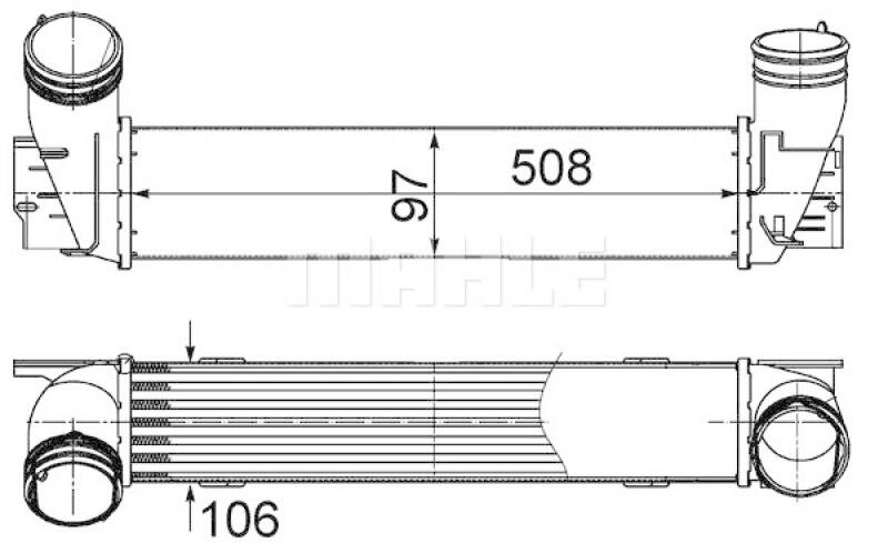 MAHLE Intercooler, charger BEHR